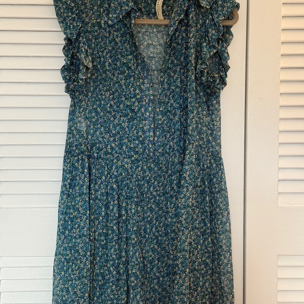 Philosophy di Lorenzo Serafini Floral Blue Dress